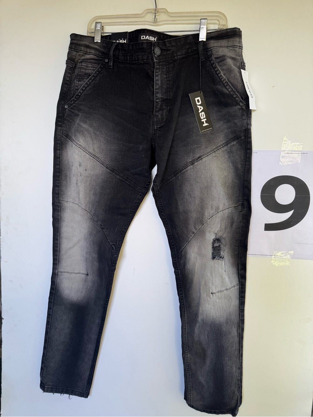 Dash Black Washed Slim Straight Men's Jeans